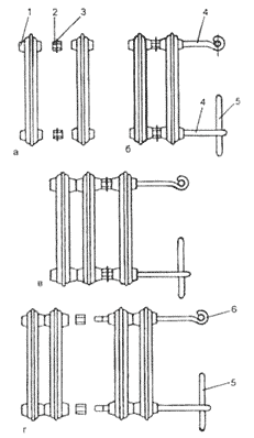 Схема соединения радиаторов отопления