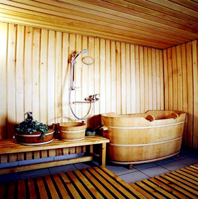 Современная баня изнутри