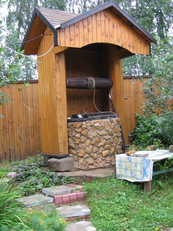 Водоснабжение дома из колодца с использованием погружного насоса